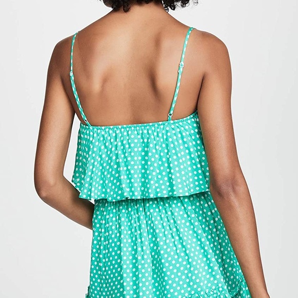 BB Dakota Women's sleeveless Dot Off The Press Printed Rayon Twill Dress size S - Picture 7 of 7